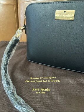Kate Spade Black Crossbody & NEW shoulder strap, Dust Bag